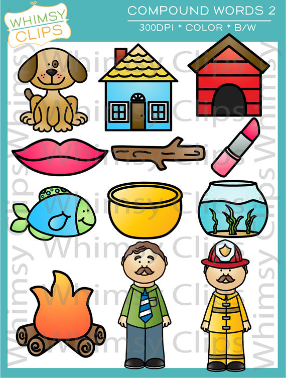 Compound Words Clip Art