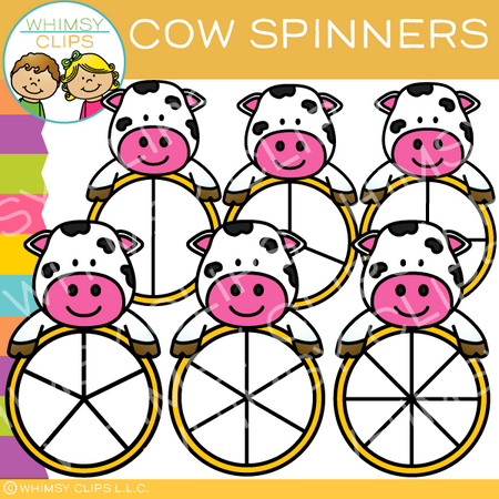 Cow Spinners Clip Art