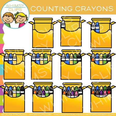 Crayon Counting Clip Art