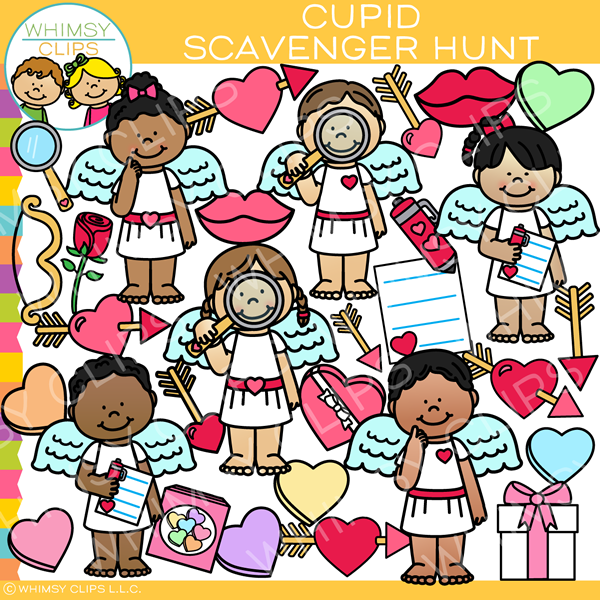 Cupid Scavenger Hunt Clip Art