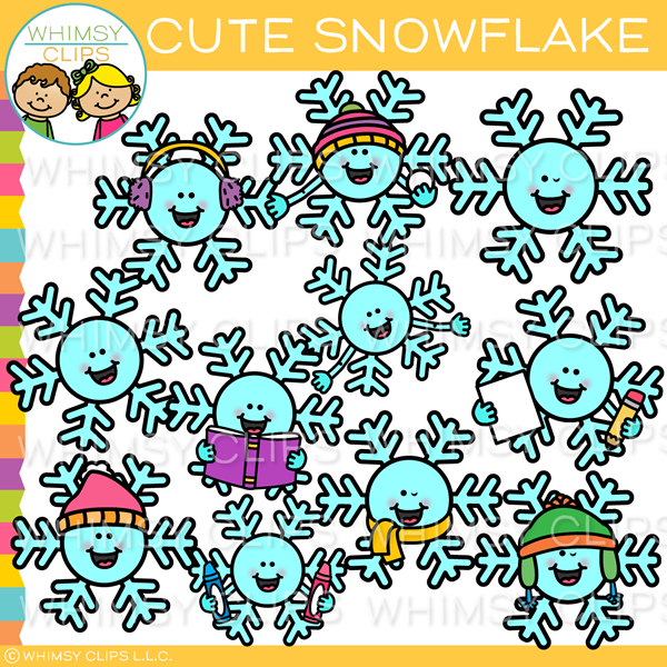 Cute Snowflake Clip Art