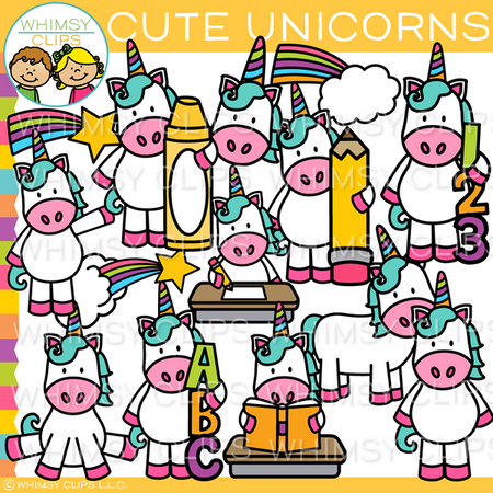 Cute Unicorn Clip Art