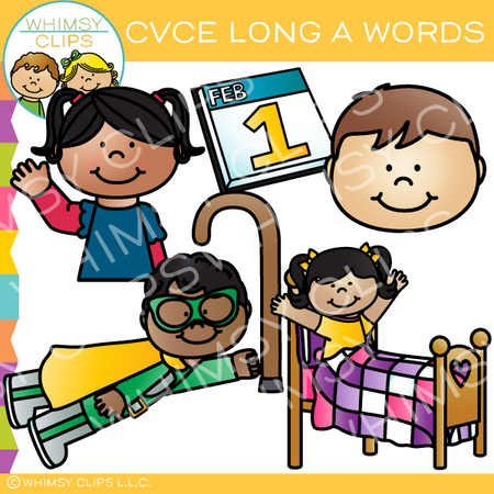 CVCe Long A Words Clip Art