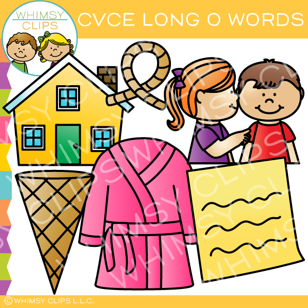 CVCe Long O Words Clip Art