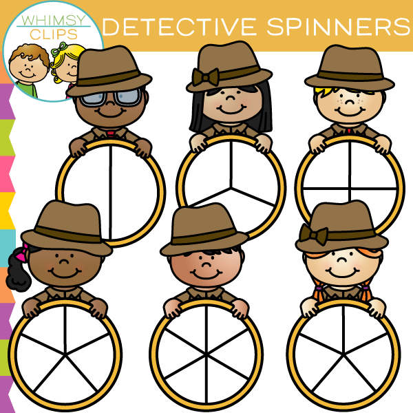 Detective Spinners Clip Art