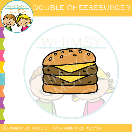 Double Cheeseburger Clip Art