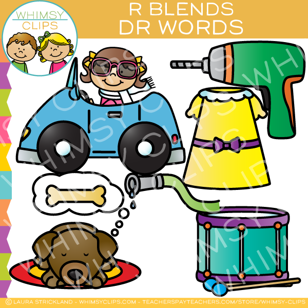 DR Words - Blends Clip Art