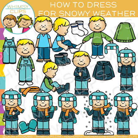 How to Dress for Winter Weather Clip Art, Images & Illustrations | Whimsy Clips How to Dress for Winter Weather Clip Art, Images & Illustrations | Whimsy Clips