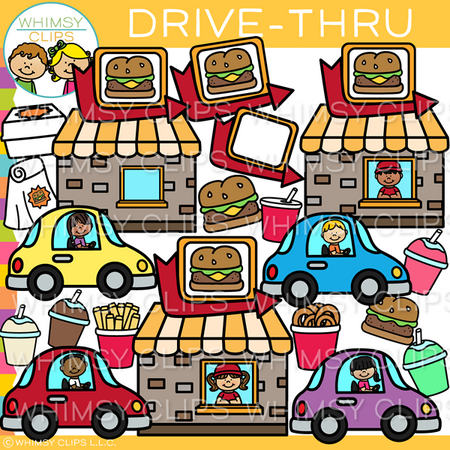 Fast Food Drive Through Clip Art