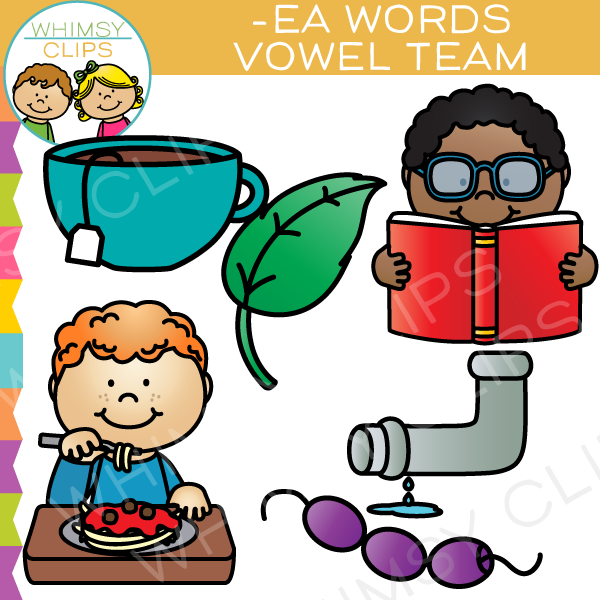 EA Vowel Team Clip Art