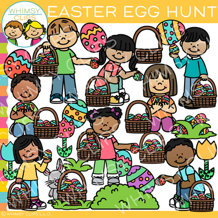 Easter Egg Hunt Clip Art