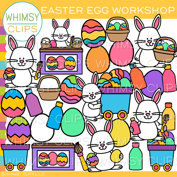 Easter Egg Workshop Clip Art
