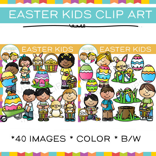 Easter Kids Clip Art