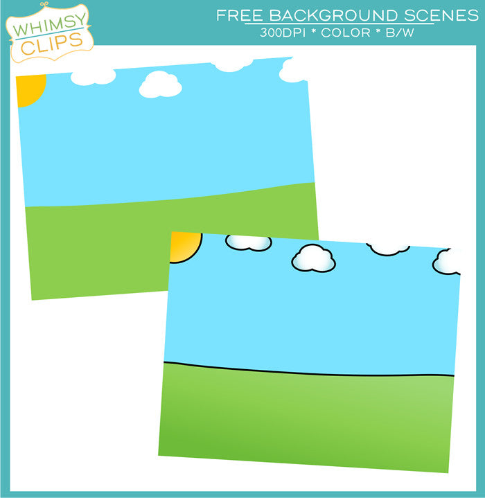 Whimsy Clips Background Free Background Scenes, Images & Illustrations | Whimsy Clips
