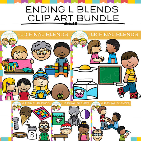 Ending L Blends Clip Art Bundle