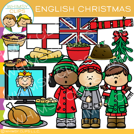 English Christmas Clip Art