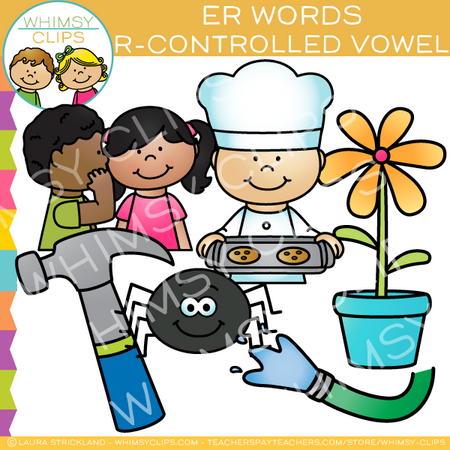 ER Words R-Controlled Vowel Clip Art