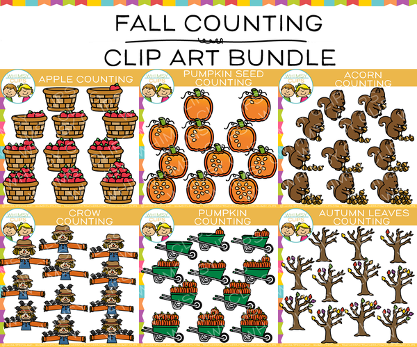 Fall Counting Clip Art