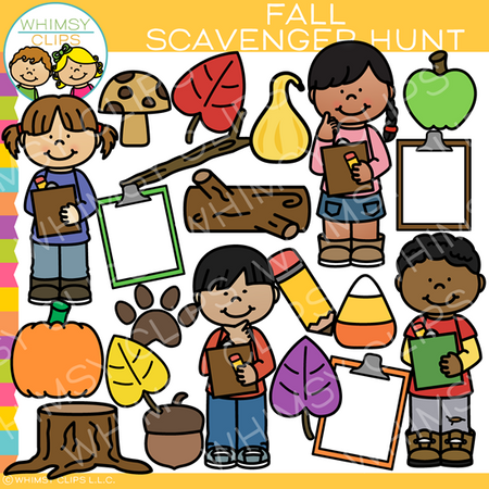 Fall Scavenger Hunt Clip Art