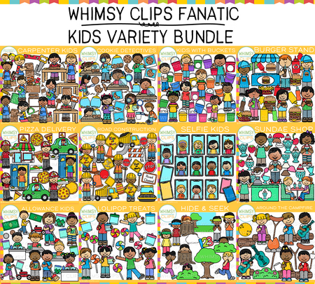 Kids Variety Fanatic Clip Art Bundle