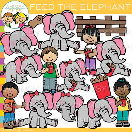 Feed the Elephant Clip Art