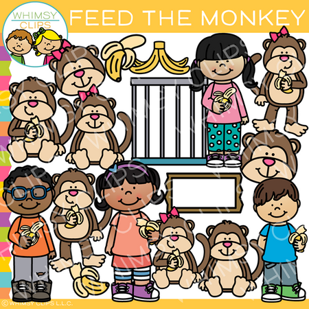 Feed The Monkey Clip Art