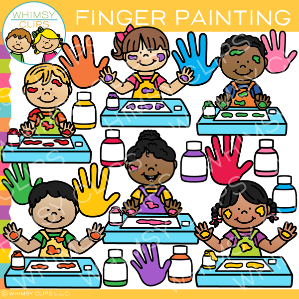 Finger Painting Clip Art