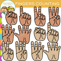 Fingers Counting Clip Art