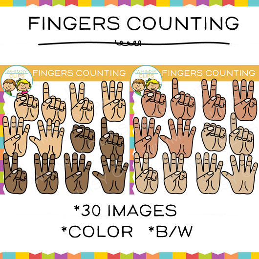 Fingers Counting Clip Art
