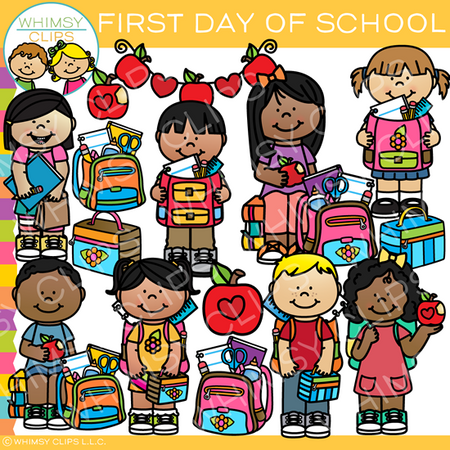First Day of School Clip Art