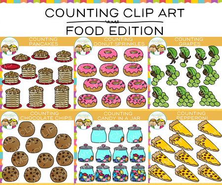 Food Counting Clip Art