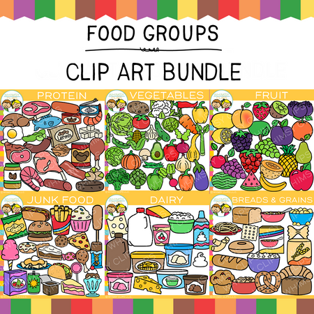 Mega Food Groups Clip Art Bundle