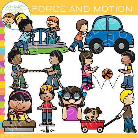 Force and Motion Clip Art