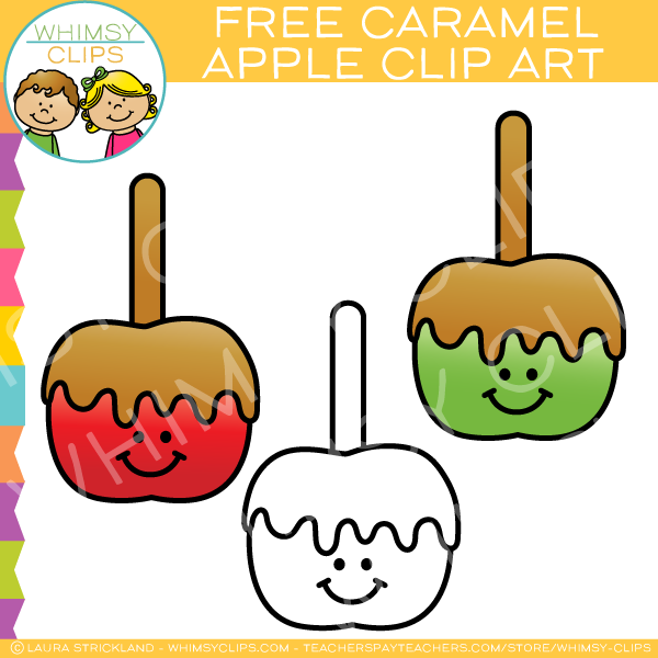 Free Caramel Apple Clip Art