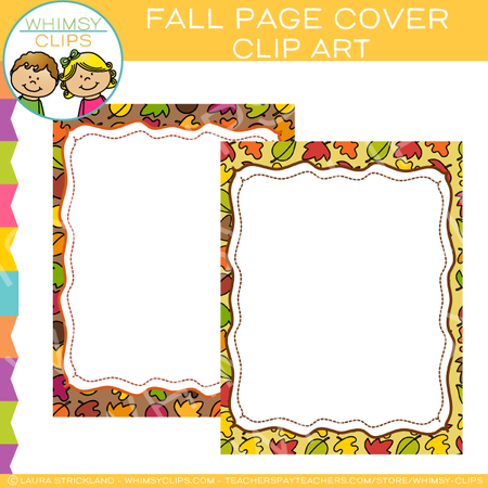 Free Fall Page Cover Clip Art