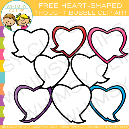 Free Heart Thought Bubble Clip Art