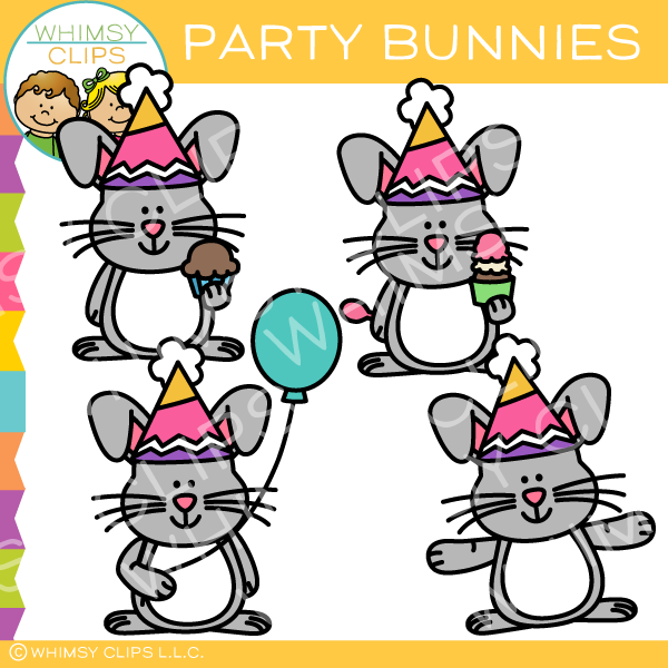 Free Party Bunny Clip Art