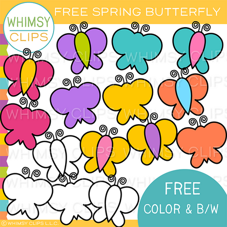 Free Spring Butterfly Clip Art