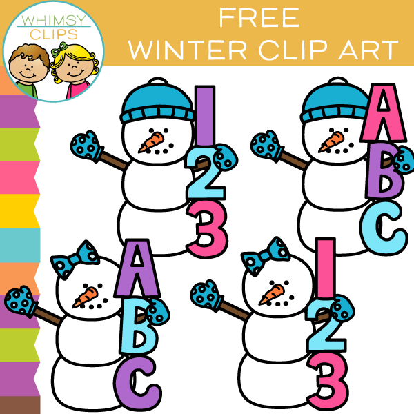 Free Winter Snowman Clip Art