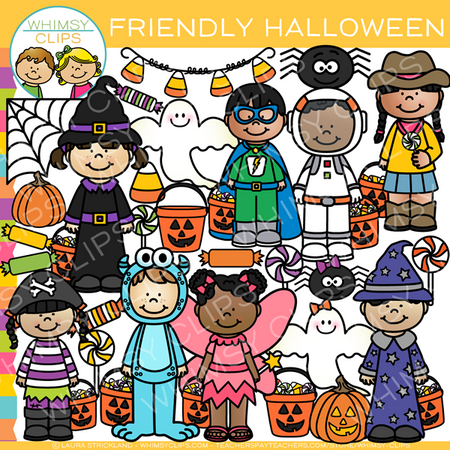 Kids Friendly Halloween Clip Art