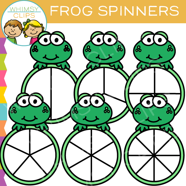 Frog Spinners Clip Art 