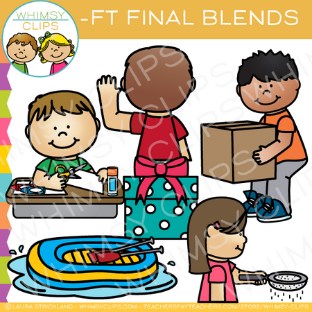 Ending Blends Clip Art - FT Words