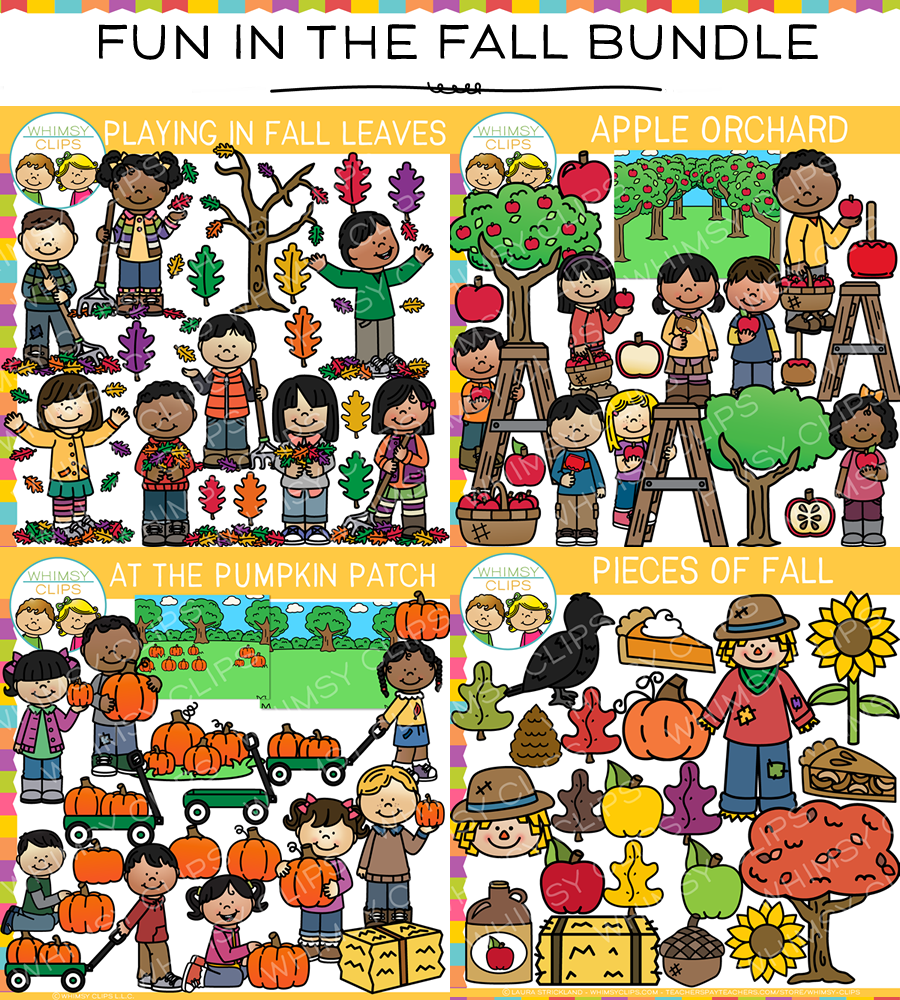 Fun in the Fall Clip Art Bundle – Whimsy Clips