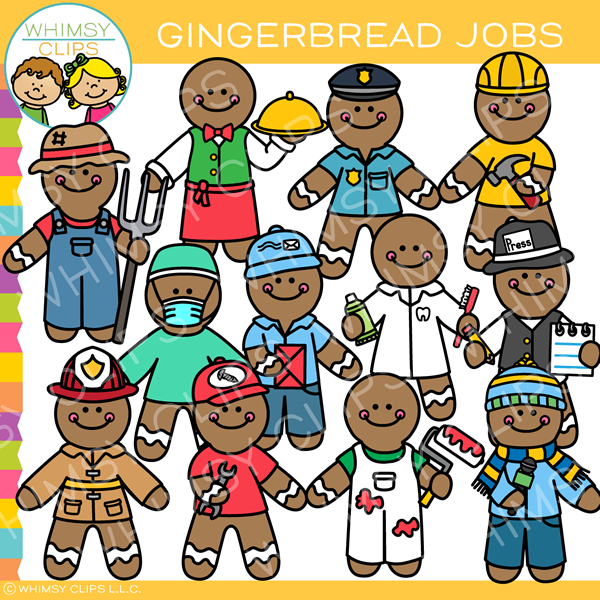 Gingerbread Jobs Clip Art