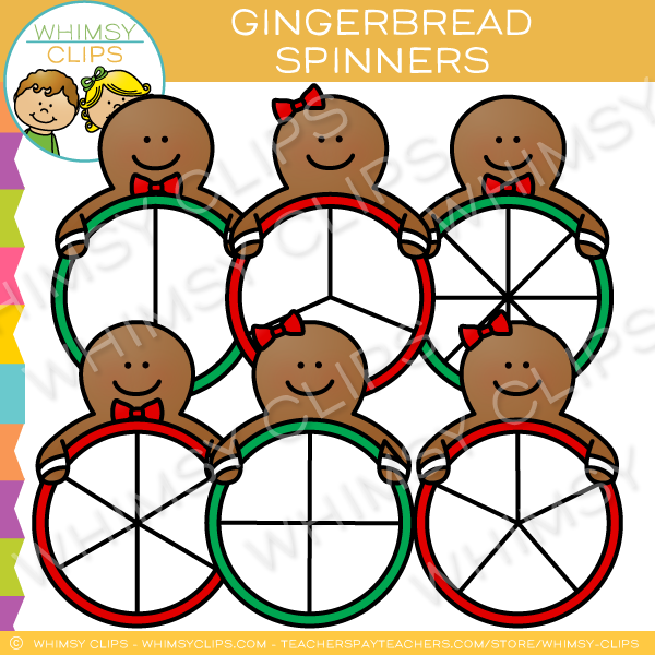 Gingerbread Spinners Clip Art
