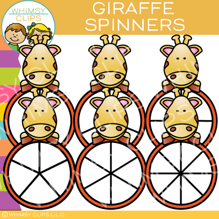 Giraffe Spinners Clip Art