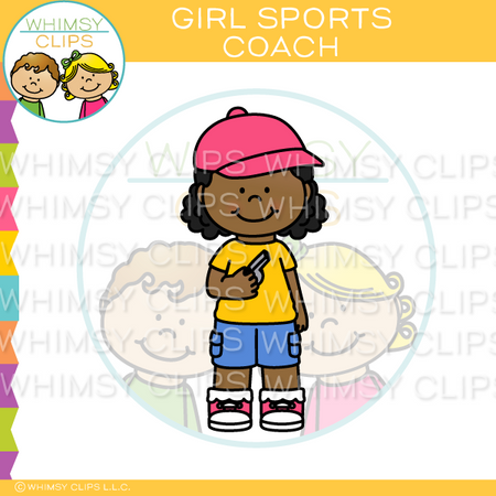 Girl Sports Coach Clip Art