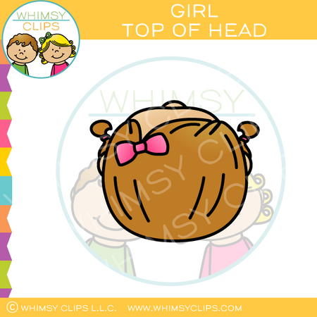 Girl Top of Head Clip Art