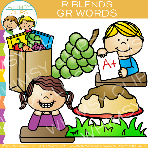 Gr Words - R Blends Clip Art