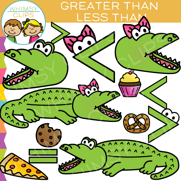 Greater Than and Less Than Clip Art